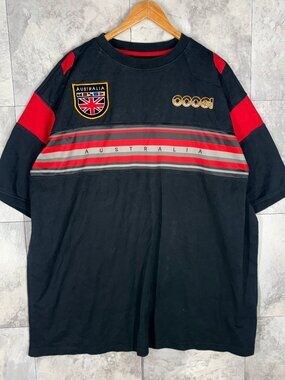 Vintage Y2K Coogi Australia Flag Tee Mens 4XL